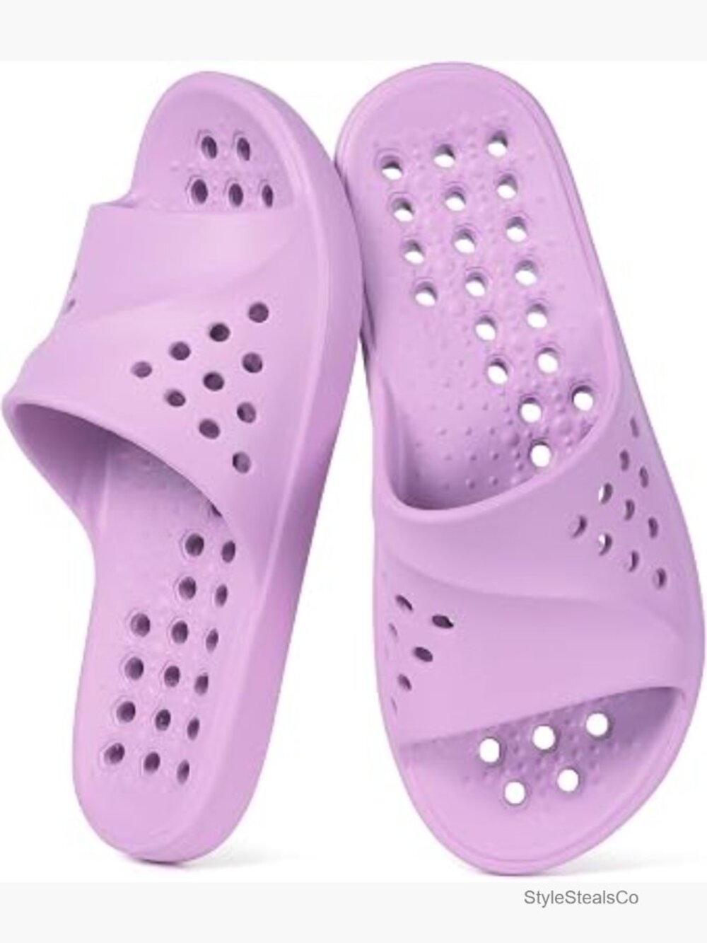 Unisex Shower Slides with Arch Support Quick Drying Non Slip Pool Slippers